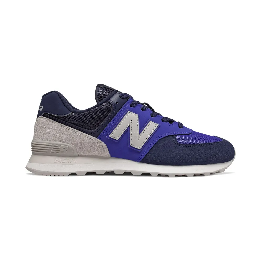 New Balance Blue and Navy 574 Core Sneakers (ML574JHS)