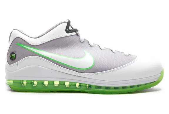 Nike Air Max LeBron 7 Low ‘Dunkman’ Medium Grey/White-Elctric Green (412230-001)