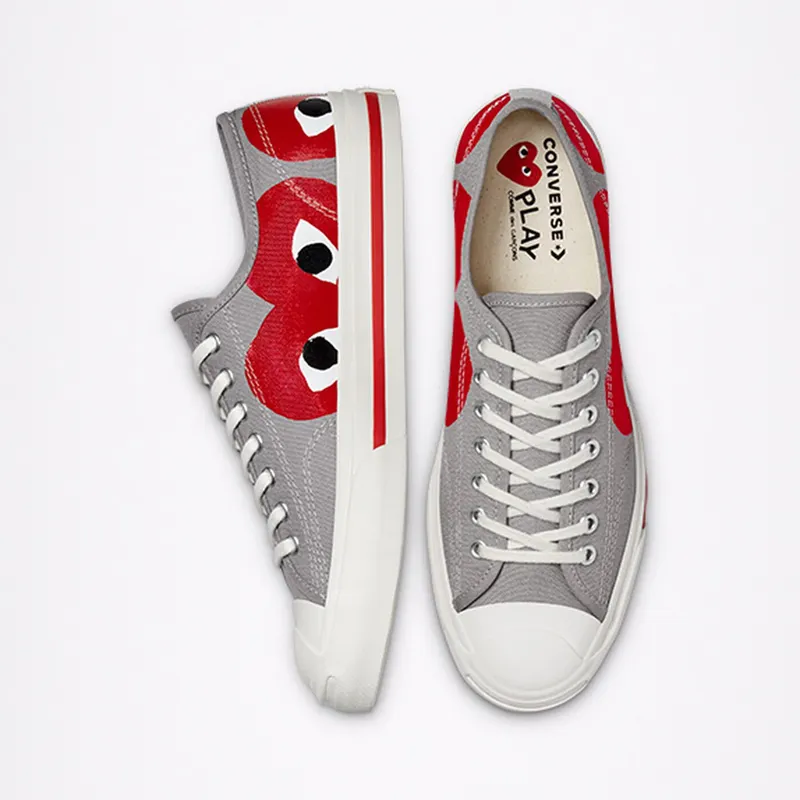Converse Converse x Comme des Garçons PLAY Jack Purcell Low Top Drizzle/egret/red (171260C)