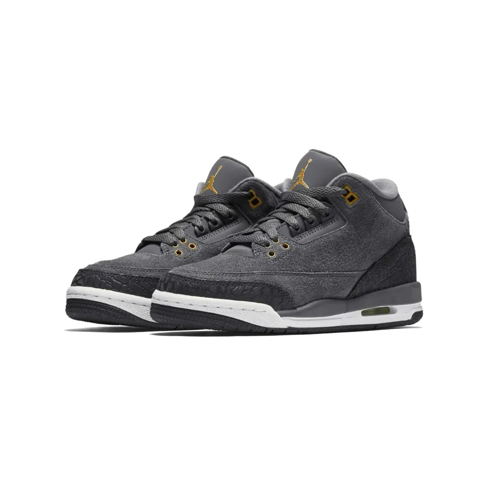 Jordan 3 Retro Anthracite (GS) Anthracite/Metallic Red Bronze-White-Dark Grey (441140-035)