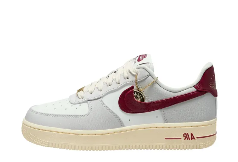 Nike Air Force 1 Low ’07 SE Just Do It Photon Dust Team Red (DV7584-001)