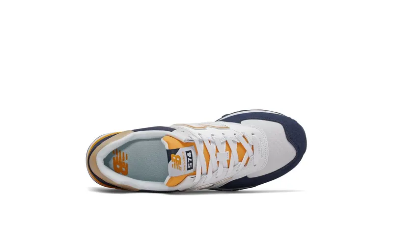 New Balance 574 White Navy Yellow White/Navy-Yellow (ML574SUR)