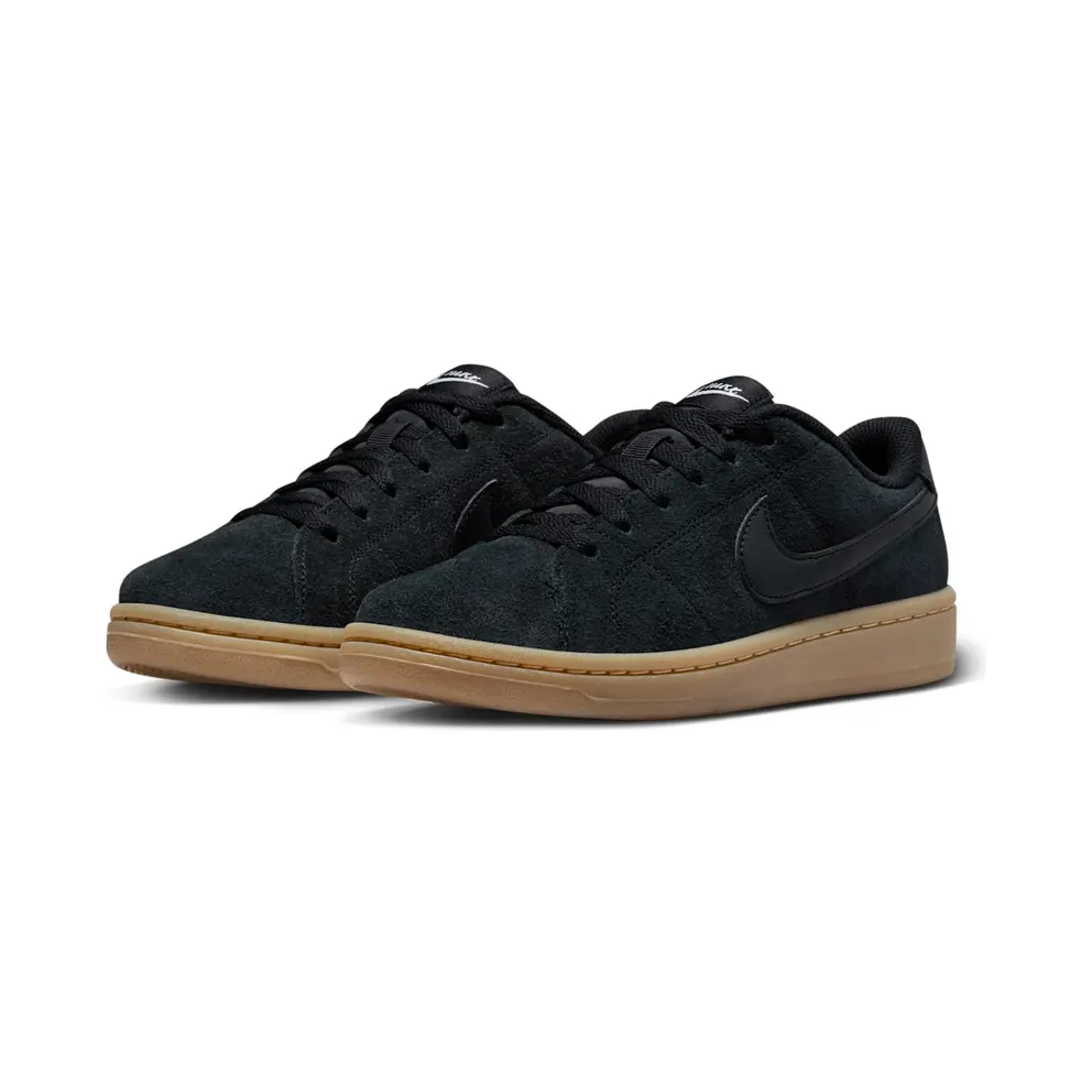 Nike Court Royale 2 Low Suede “Black / White / Gum Light Brown” (CZ0218-001)