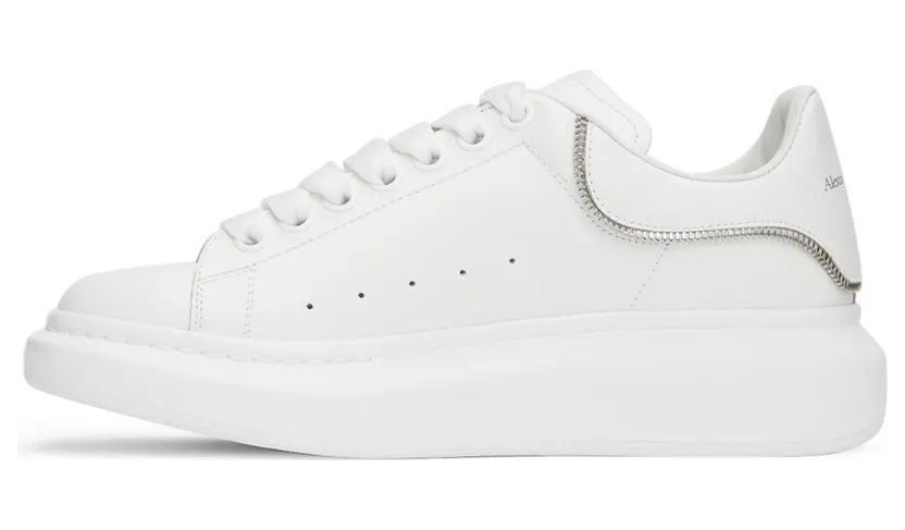 Alexander McQueen White Oversized Larry Zip Sneakers (688521WIB9P9071) (3)