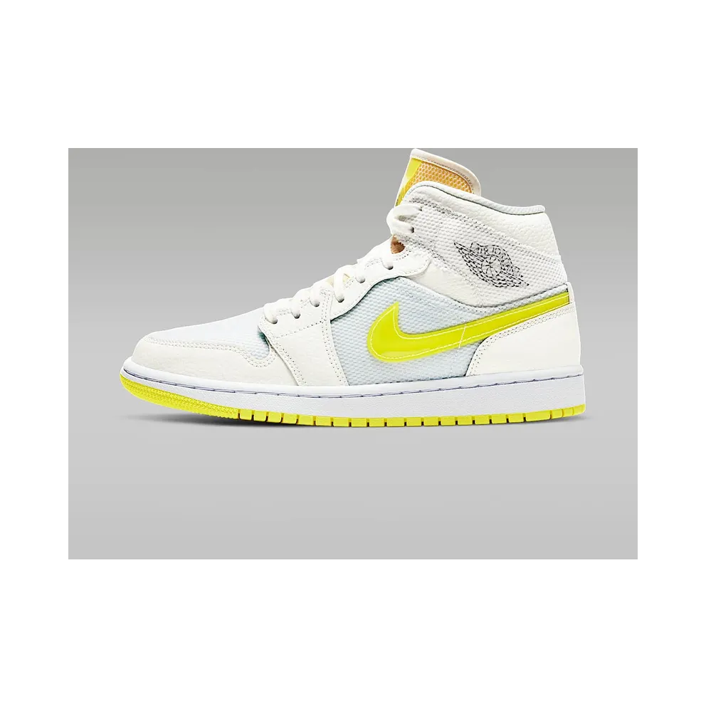Jordan 1 Mid SE Voltage Yellow (W) White/Voltage Yellow (DB2822-107)