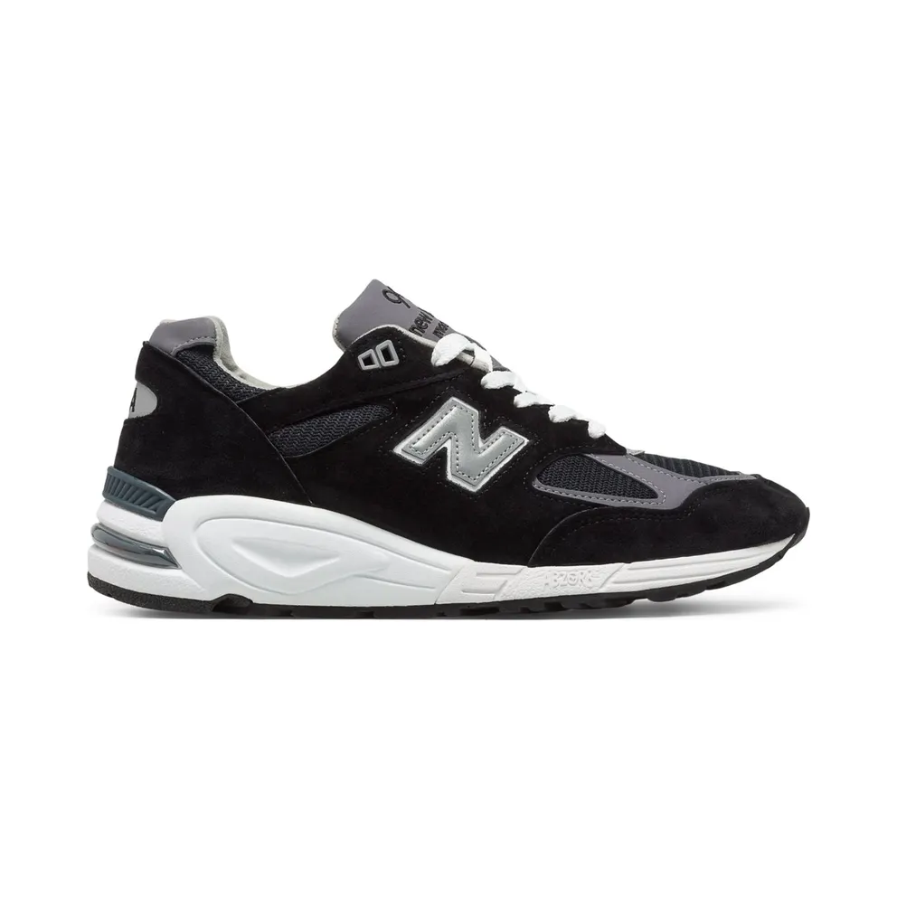 New Balance Black Made In US 990v2 Sneakers (M990BK2)