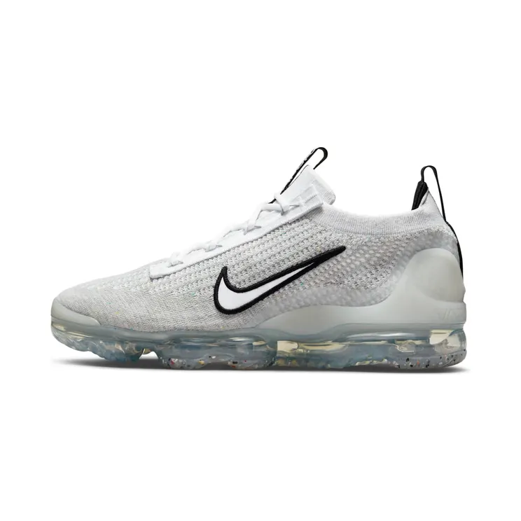 Nike Air VaporMax 2021 FK “White / Black / Metallic Silver” (DH4084-100)