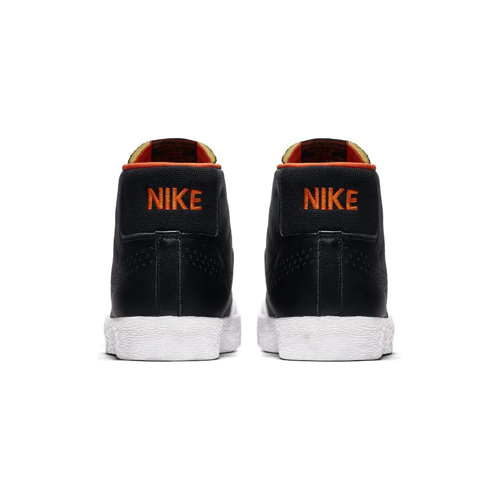 Nike SB Blazer Mid XT Donny Black Black/Metallic Silver-White-Safety Orange (876872-001)