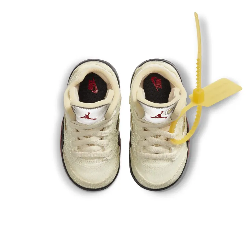 Air Jordan 5 Retro Off-White Sail (TD) (2020) (CV4828-100)