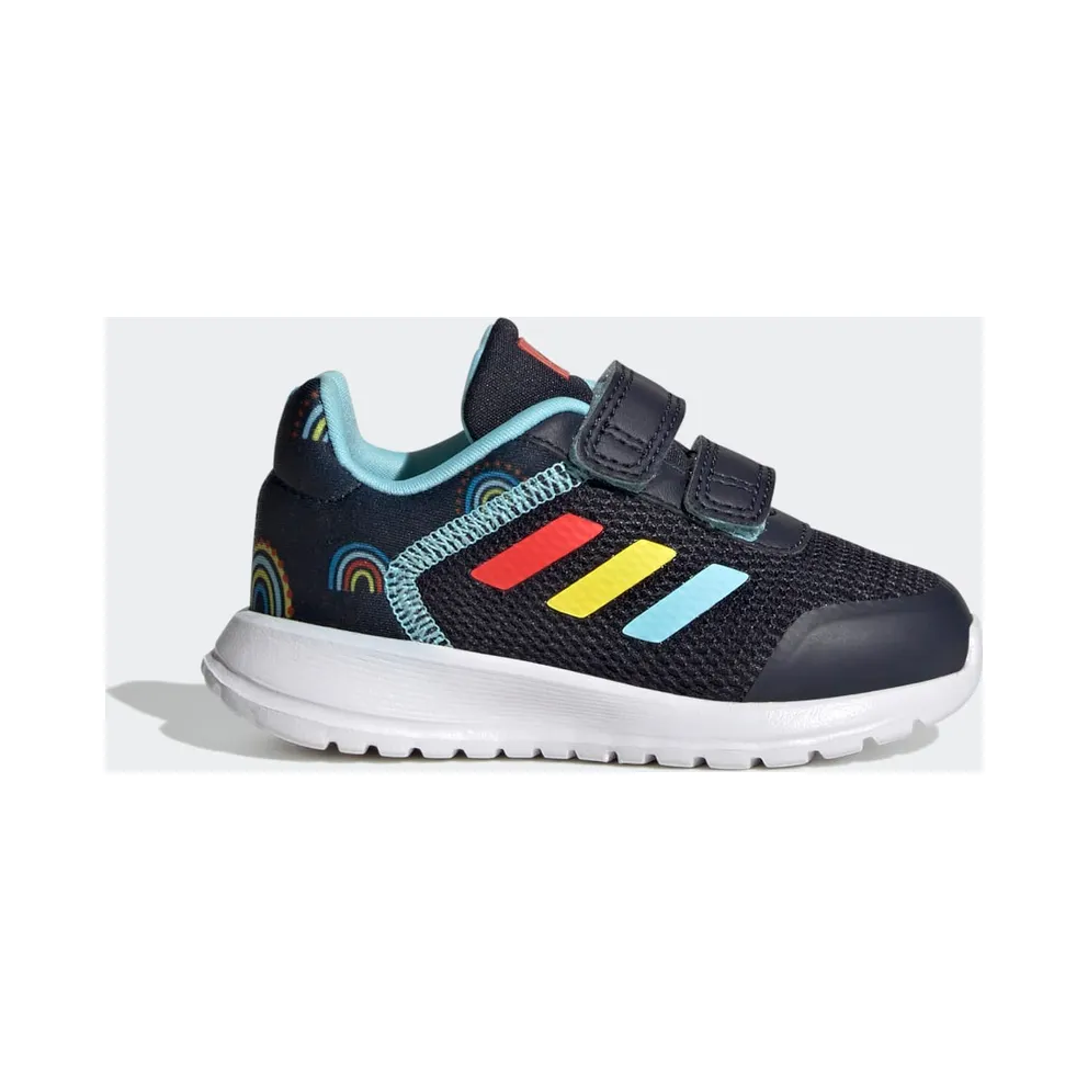 Adidas Tensaur Run Sport Running Two-Strap Hook-and-Loop Legend Ink / Bold Orange / Impact Yellow (GY2462)