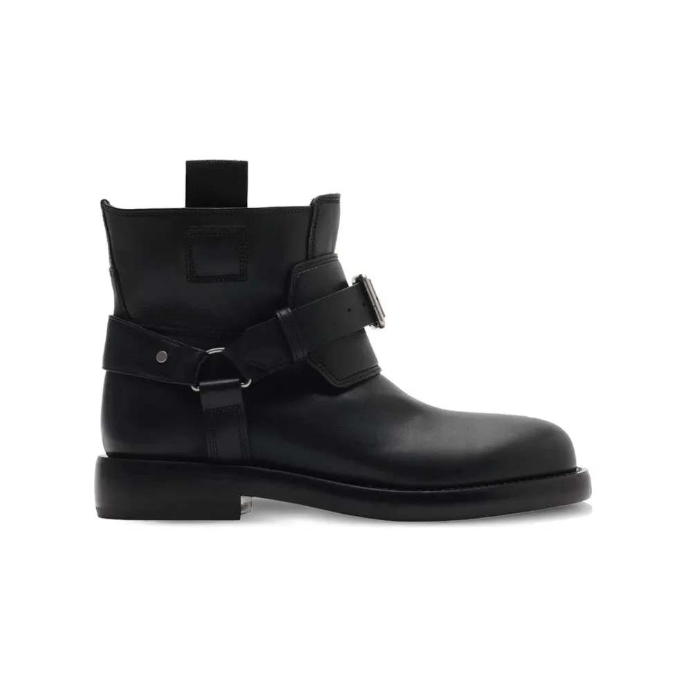 Burberry Leather Cobble Boot Black (8101287)