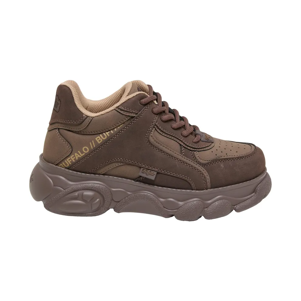 Buffalo sneaker Brokaat / Cappuccino / Donkerbruin (1636534)