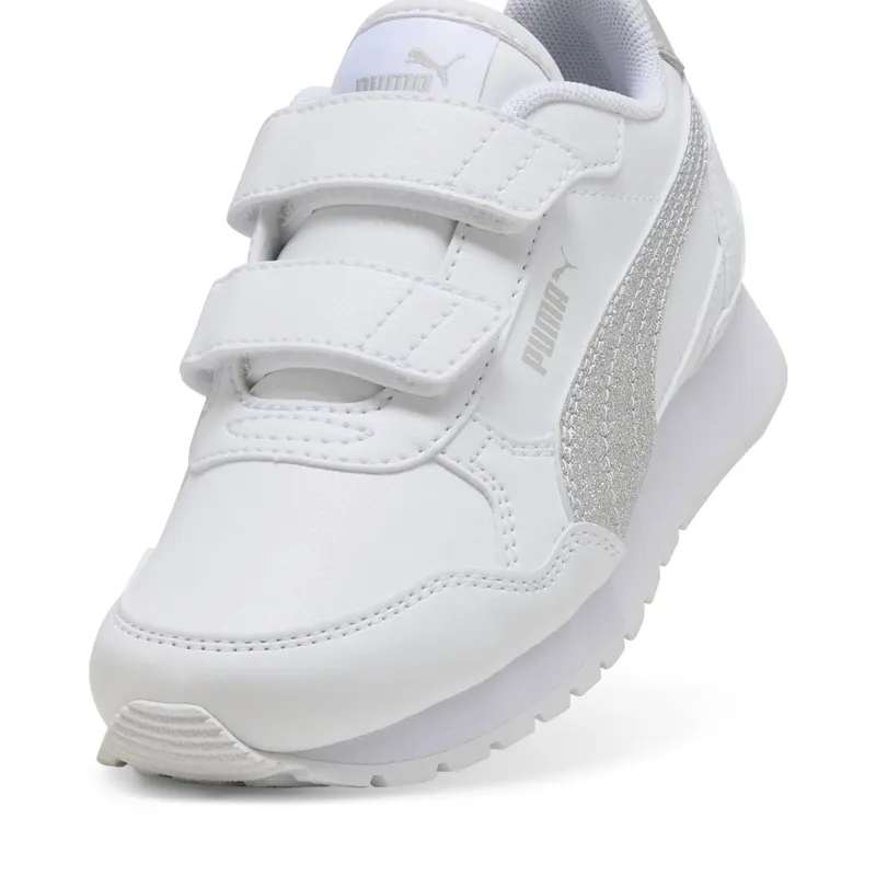 Puma ST Runner v4 Glitter “Puma White / Puma Silver / Cool Light Gray” (401587_01)