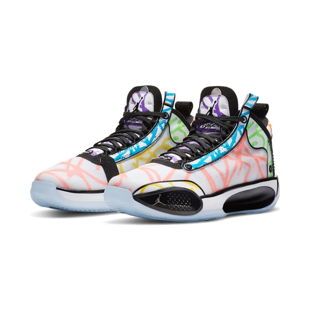 Jordan XXXIV Zion Williamson Coloring Book (GS) White/Black-Multi-Color (DA4450-100)