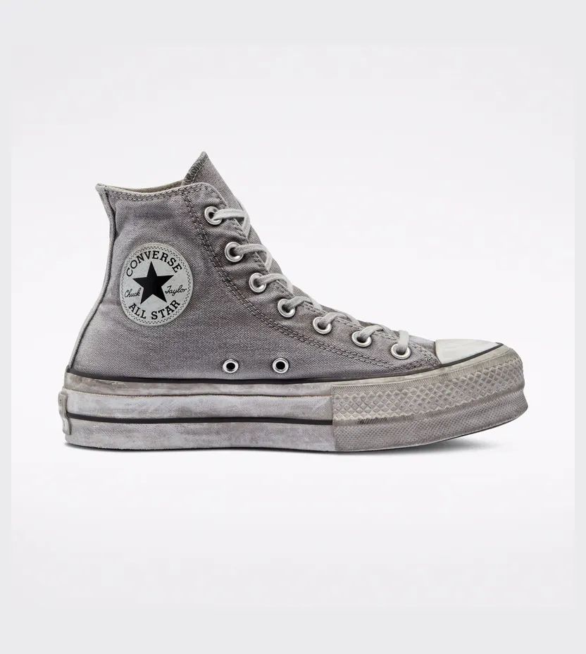 Converse Chuck Taylor All Star Platform Smoked Canvas Grijs/grijs/wit