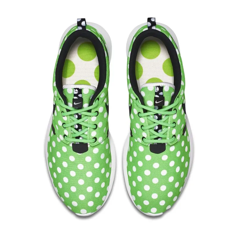 Nike Roshe Run Polka Dot Pack Green Green Strike/Black-White (810857-300)