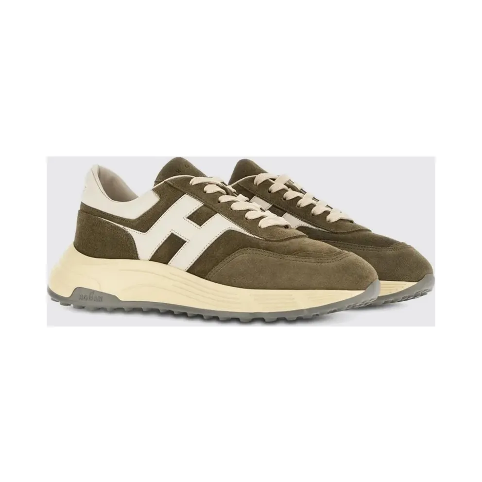 Hogan Hyperlight Suede Sneakers Green (HXM5630FR30UL6419L)