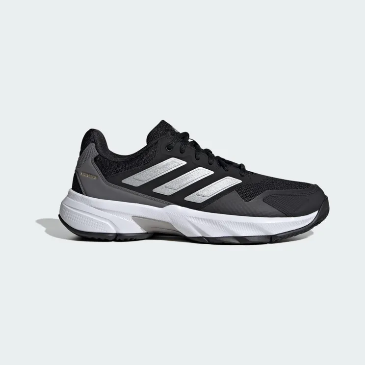 adidas Courtjam Control 3 Tennis “Core Black / Silver Metallic / Grey Four” (ID2458)