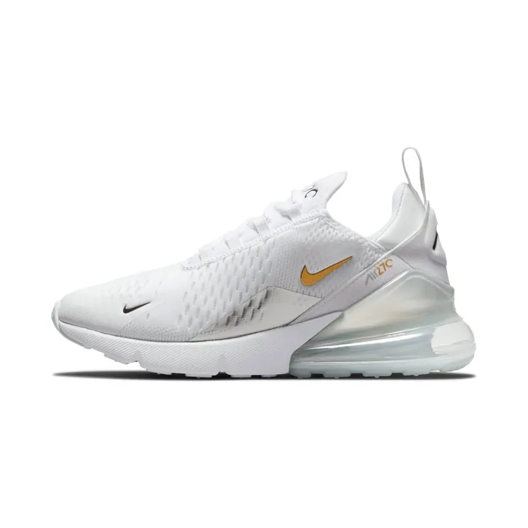Nike Air Max 270 “White / Metallic Silver / Metallic Gold” (DM3080-100)