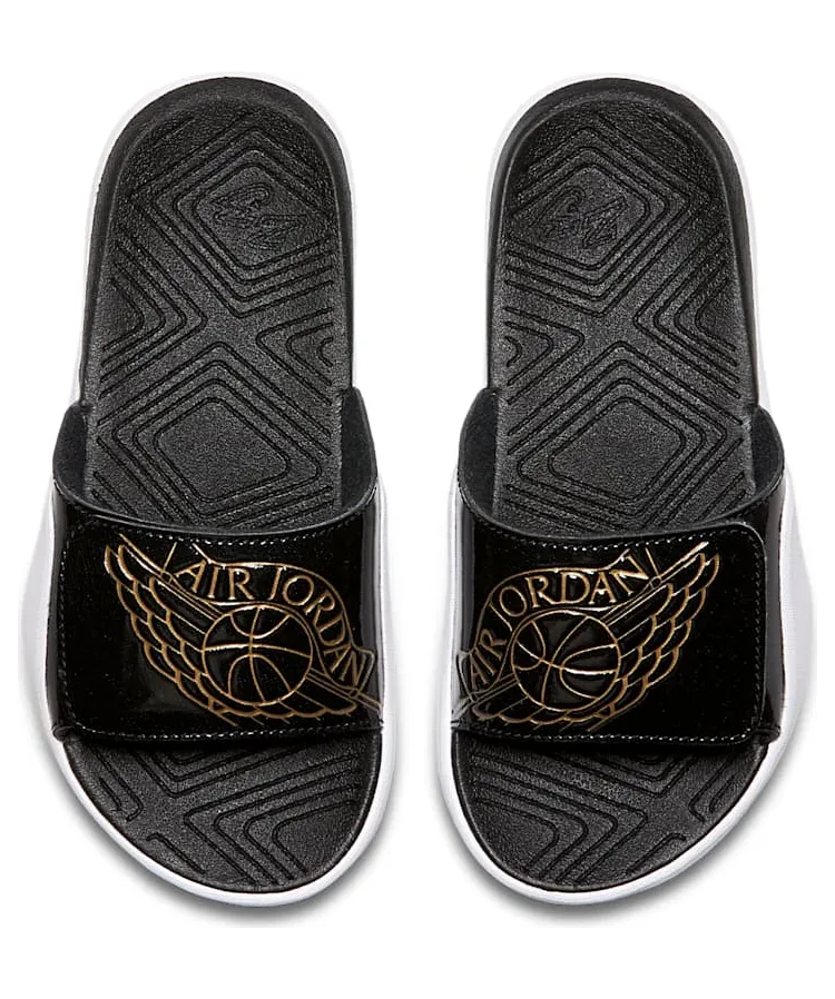 Jordan Hydro 7 Black Metallic Gold White (PS)