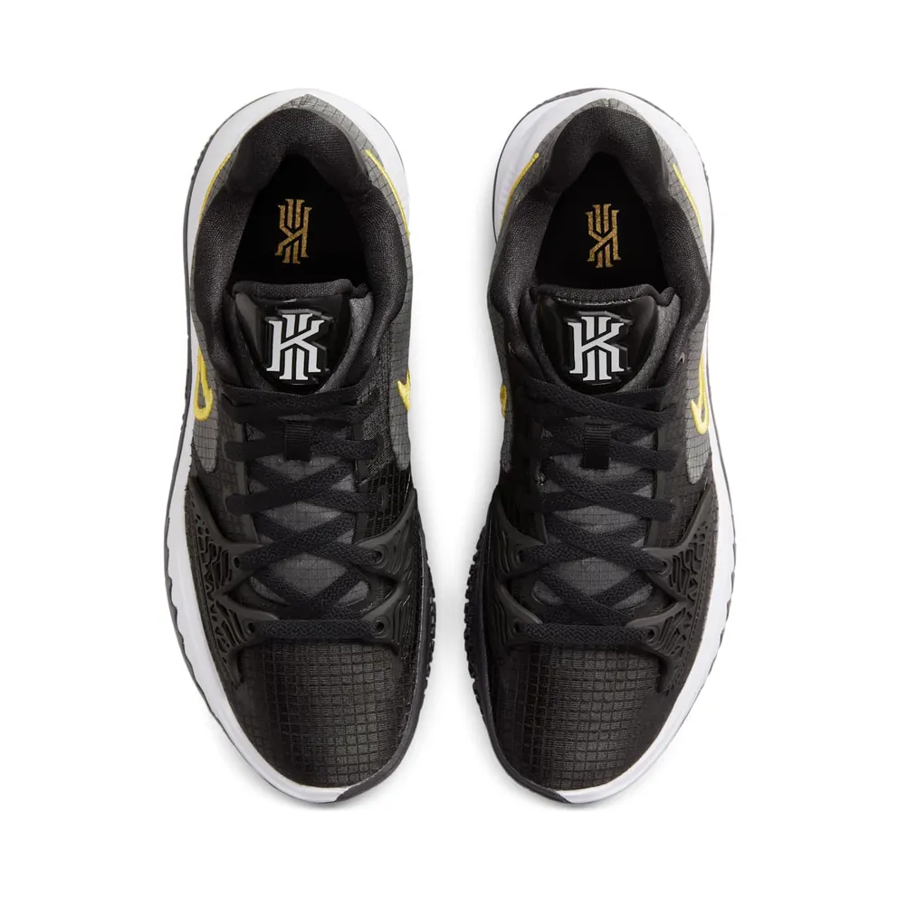 Nike Kyrie Low 4 “Black / White / Metallic Gold” (CW3985-001)