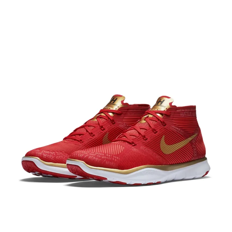 Nike Free Train Instinct Hustle Hart Red Red/Metallic Gold-White (848416-876)