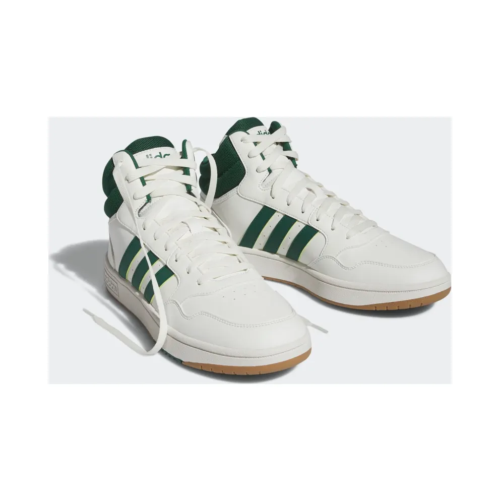 adidas Hoops 3.0 Mid Lifestyle Basketball Classic Vintage Core White / Collegiate Green / Gum (IG5570)
