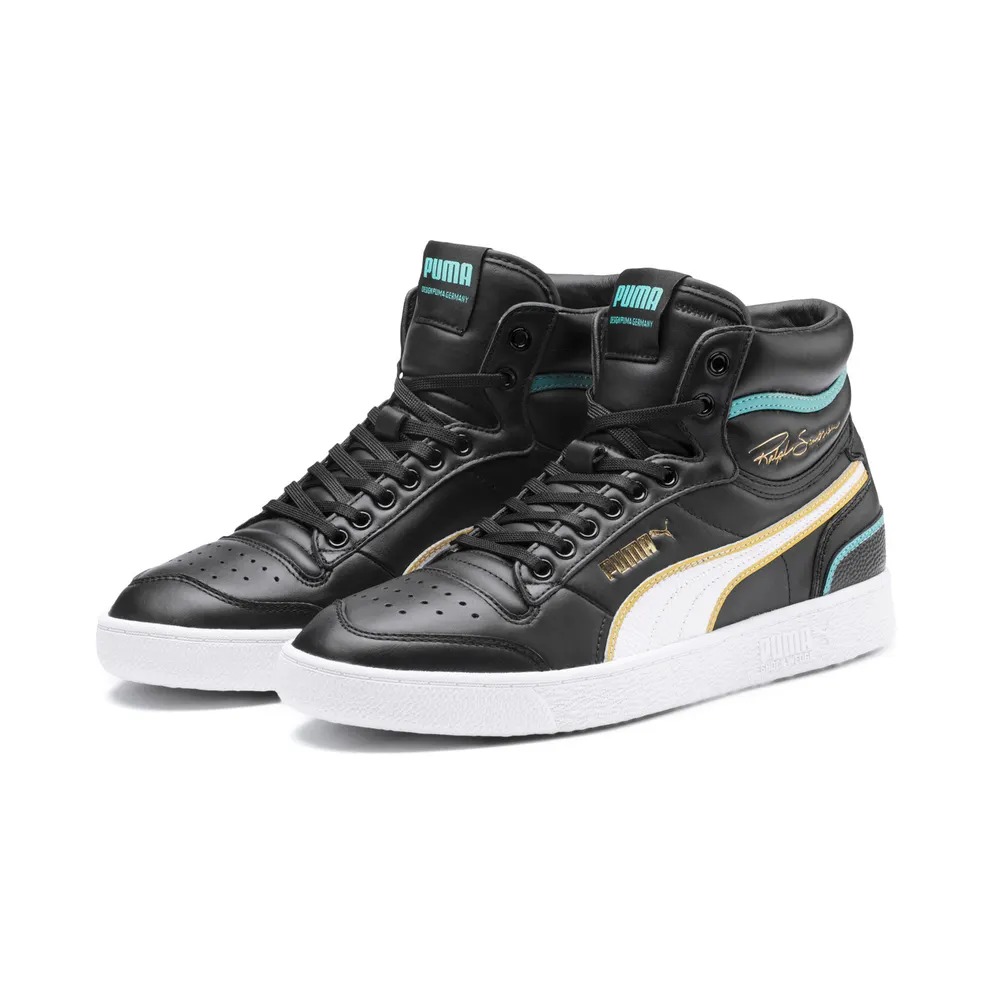Puma Ralph Sampson Mid OG Black Teal Puma Black/Puma White-Teal (370842-01)
