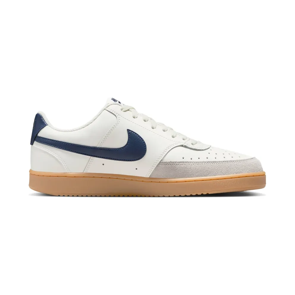 Nike Court Vision Low “Sail / Gum Light Brown / Light Iron Ore / Midnight Navy” (HF1068-133)