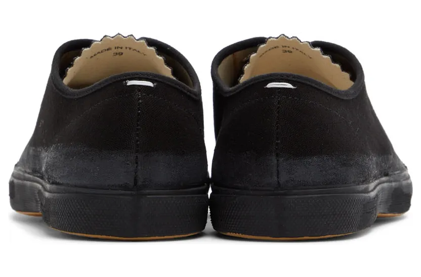 Maison Margiela White Cotton Plimsoll Low Sneakers (S57WS0420 P3378) (2)