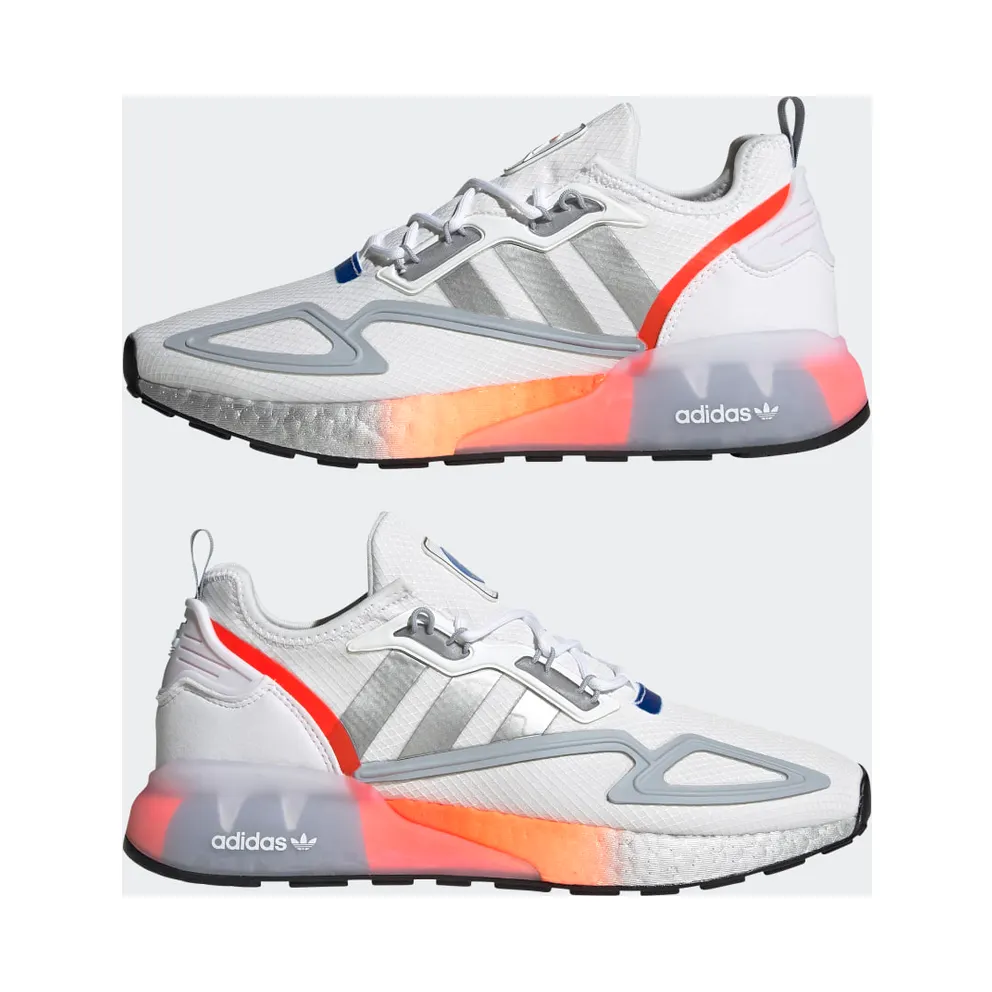 adidas ZX 2K Boost Cloud White / Metallic Silver / Glow Blue (FY5725)