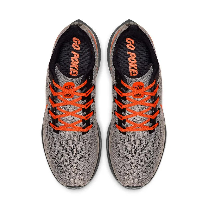 Nike Air Zoom Pegasus 36 Oklahoma State Pewter Grey/Black-Brilliant Orange (CI2074-001)