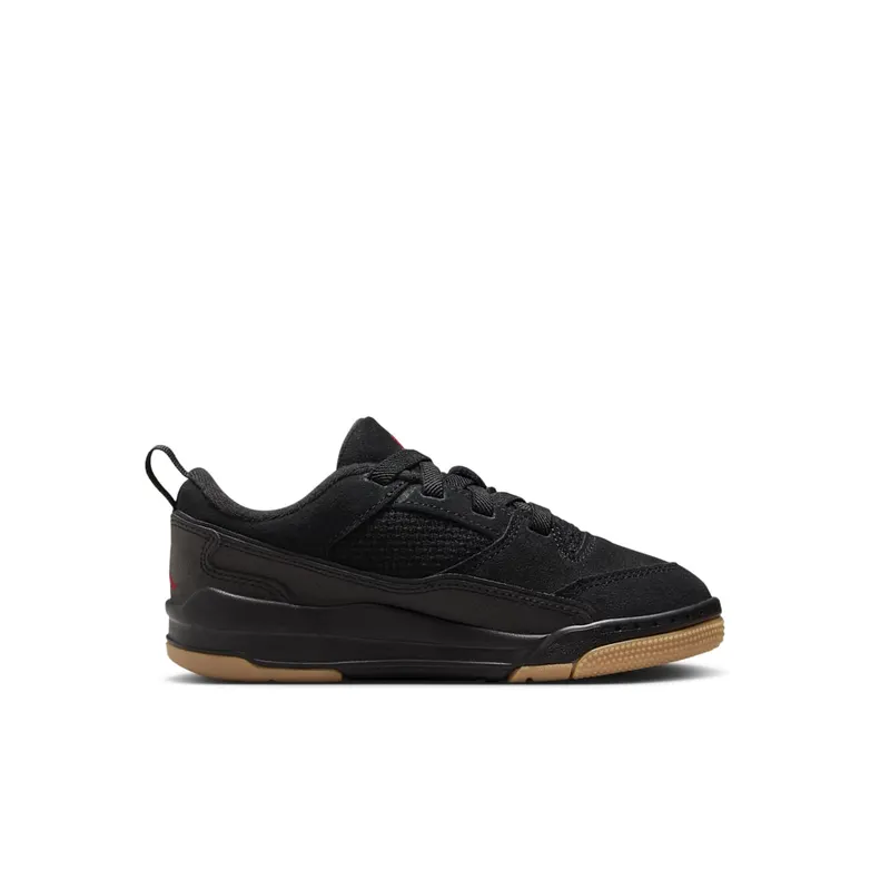 Jordan Flight Court Black Gum Medium Brown Varsity Red (HF3332-001)