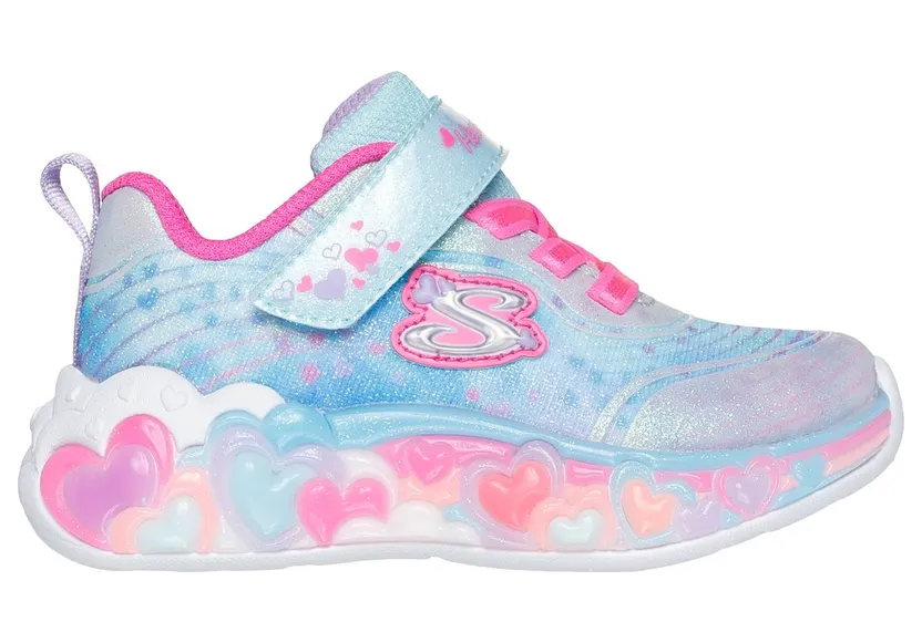 Skechers S-Lights: Eternal Heart Lights Sneaker Licht Blauw