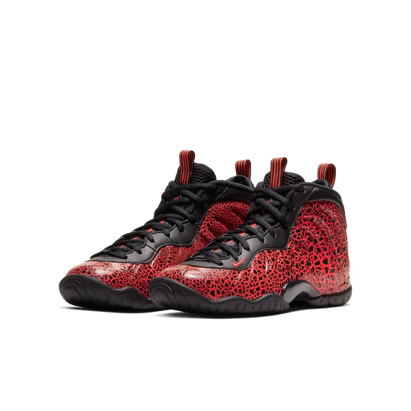 Nike Air Foamposite One Cracked Lava (GS) Black/Bright Crimson (644791-012)