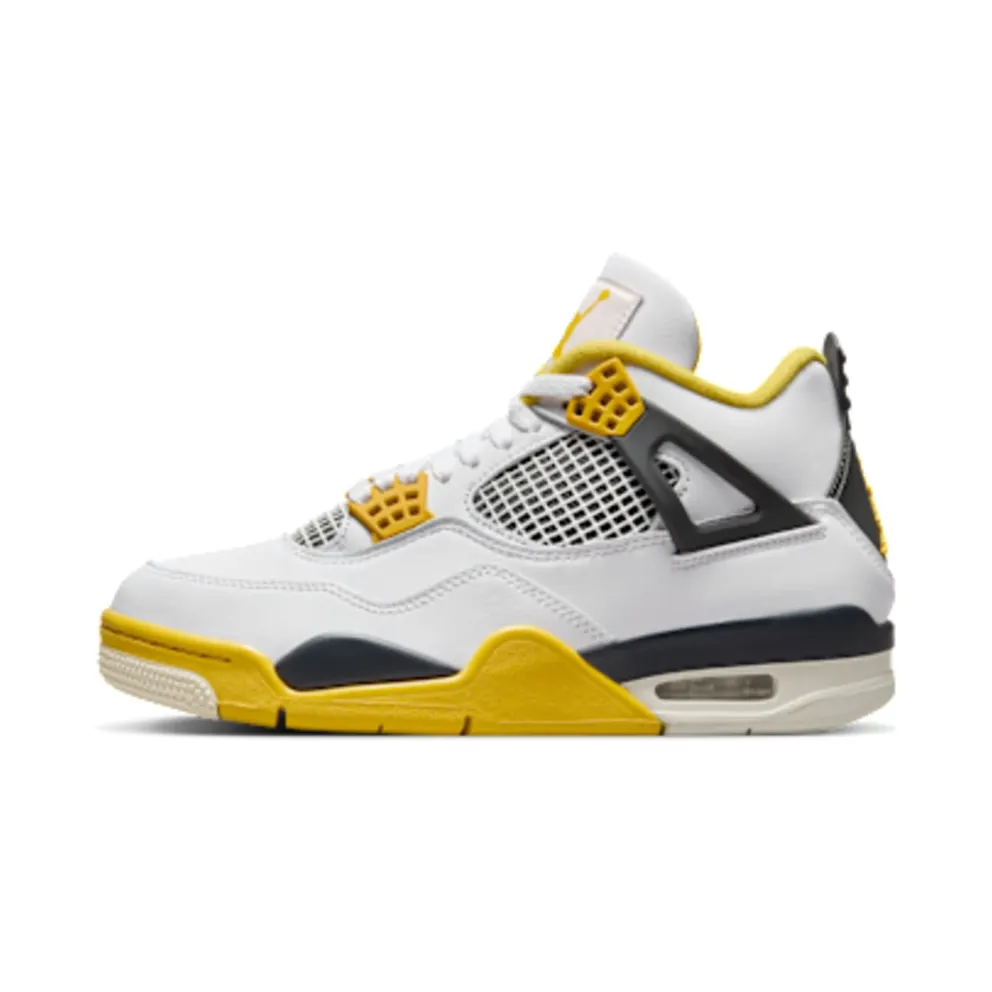 Air Jordan 4 Retro White/Vivid Sulphur/Anthracite/Coconut Milk (AQ9129-101)