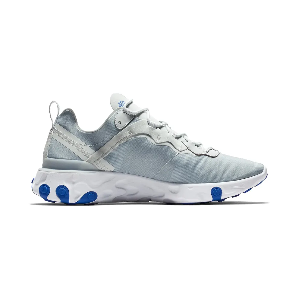 Nike React Element 55 Pure Platinum Racer Blue (BQ6166-005)