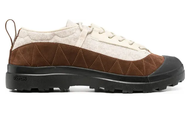 Ranra Zig-zag Stitched Panelled “Neutrals/Brown” (FOO3391 KALT WOOL C025)
