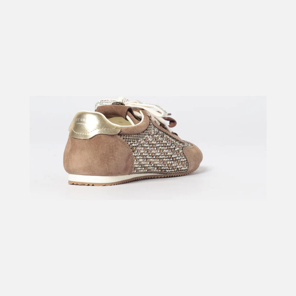 Kurt Geiger Suede and Tweed Sneakers Brown (4396043609BEIGECOM) (2)