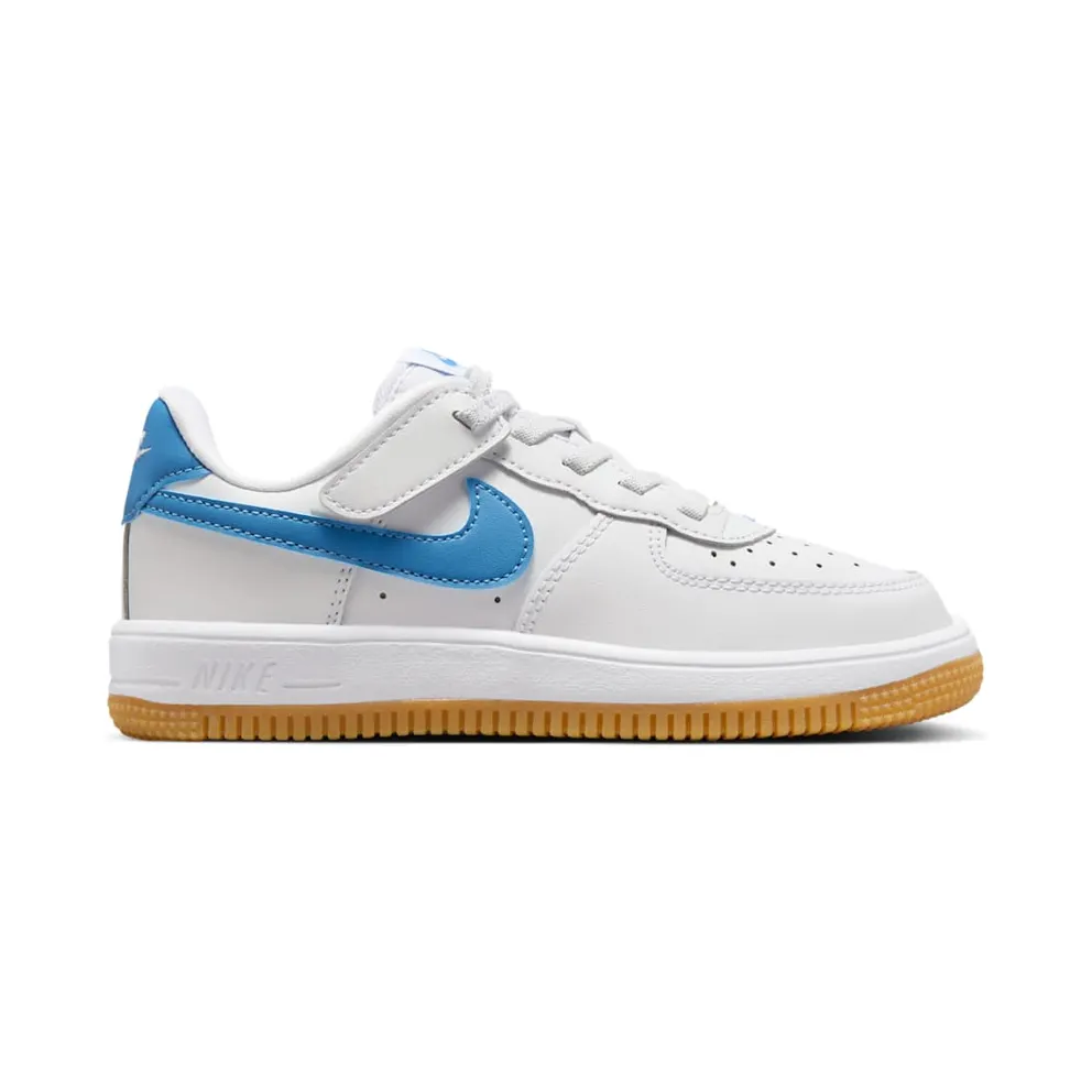 Nike Air Force 1 Low EasyOn White Gum Light Brown Blue Beyond (FN0237-115)