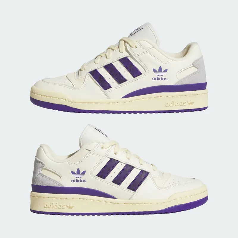 Adidas Forum Low CL Cream White / Collegiate Purple / Warm Vanilla (JI3268)