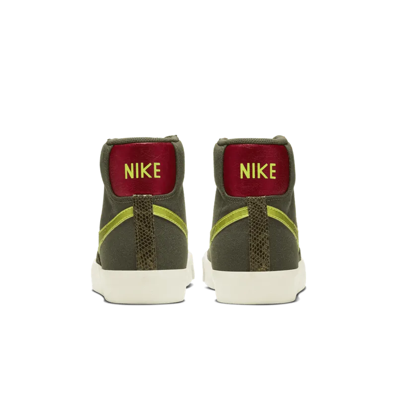 Nike Blazer Mid 77 Olive Snakeskin (W) Medium Olive/Lemon Venom-Fossil (CZ0462-200)