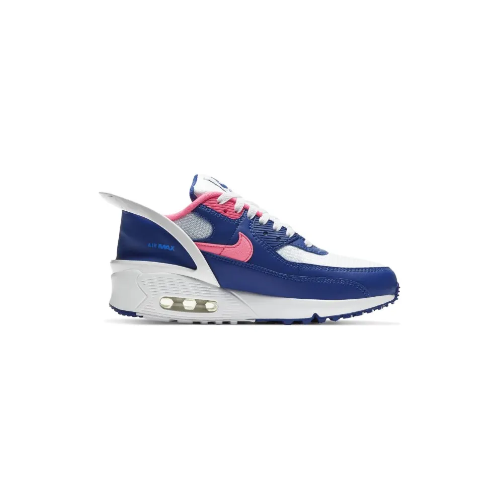 Nike Air Max 90 Flyease Deep Royal Blue Hyper Pink (GS) White/White-Deep Royal Blue-Hyper Pink (CV0526-101)