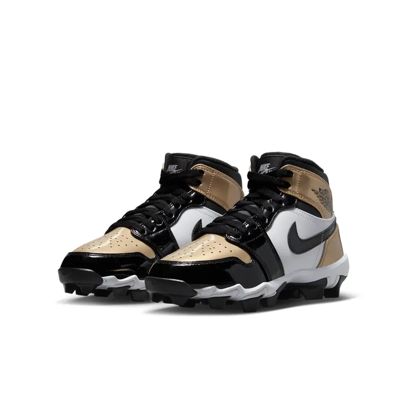 Jordan 1 Mid Cleat Patent Gold Toe (HF6883-701)