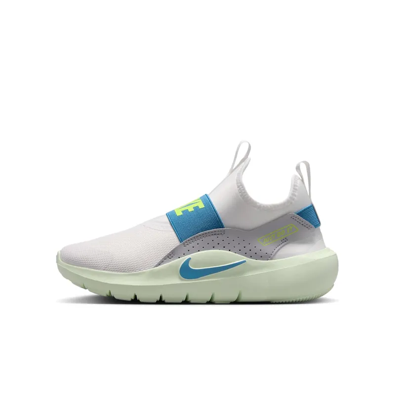 Nike Flex Runner 4 White Grey Volt Tint Dutch Blue (IF2893-103)