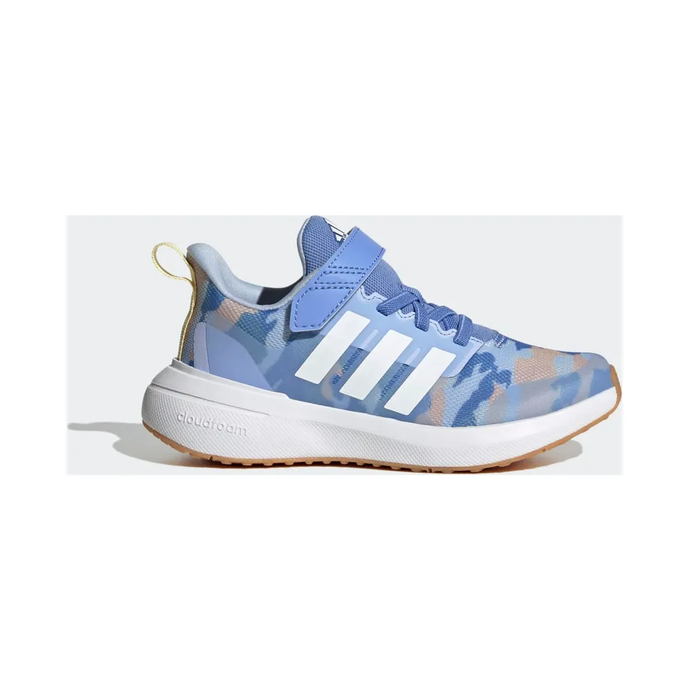Adidas Fortarun 2.0 Cloudfoam Sport Running Elastic Lace Top Strap Blue Fusion / Cloud White / Almost Yellow (GZ9753)