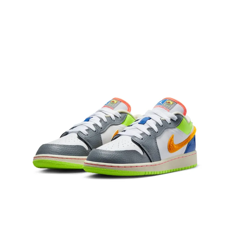 Jordan 1 Low White Coconut Milk Ghost Green Laser Orange (FB1835-181)