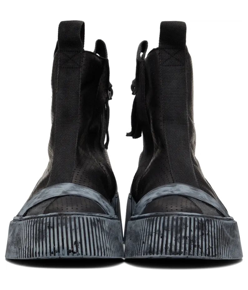 Boris Bidjan Saberi Black Bamba 3.1 High Top Sneakers (304-SS2200B3000000SM-0043) (2)