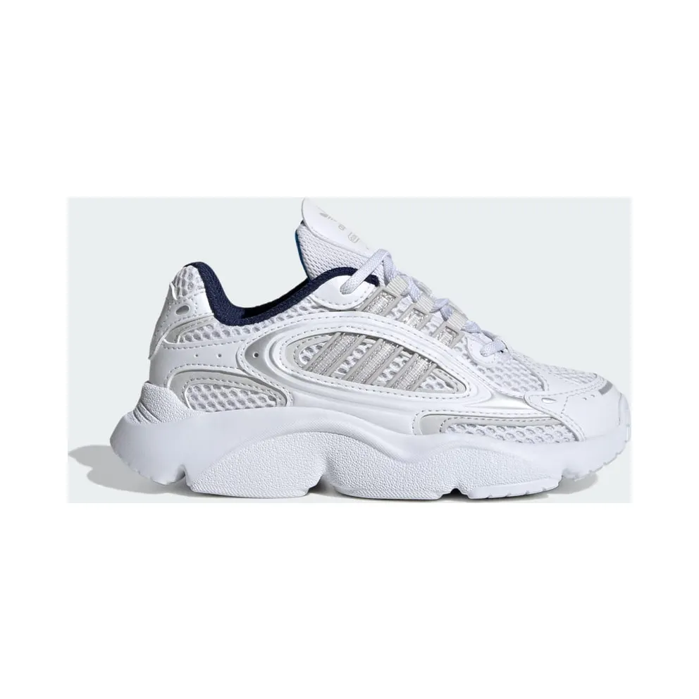 adidas OZMILLEN Elastic Lace Shoes Kids Cloud White / Grey One / Bright Blue (IE5558)