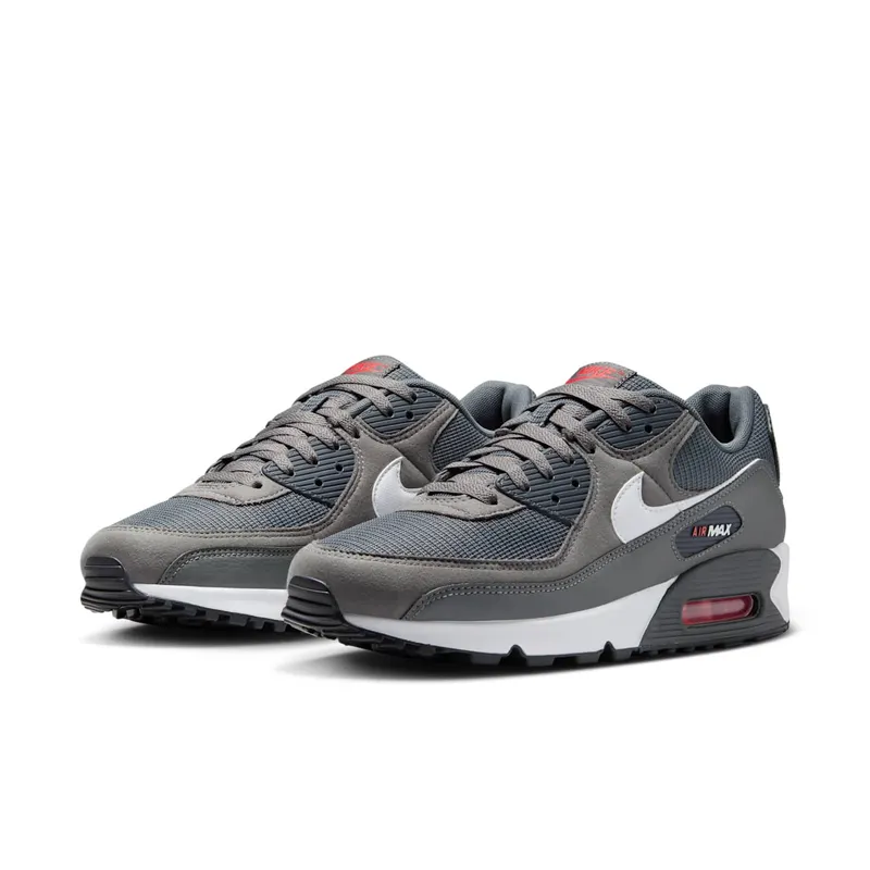 Nike Air Max 90 “Iron Grey University Red” (DR0145-003)